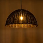 GLOBOSTAR® MONTANA 02383 Boho Κρεμαστό Φωτιστικό Οροφής με Ντουί 1 x E27 AC 220-240V IP20 - Μαύρο - Μ50 x Π50 x Υ25cm - Image 3