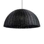 GLOBOSTAR® MONTANA 02384 Boho Κρεμαστό Φωτιστικό Οροφής με Ντουί 1 x E27 AC 220-240V IP20 - Μαύρο - Μ80 x Π80 x Υ40cm - Image 2