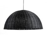 GLOBOSTAR® MONTANA 02384 Boho Κρεμαστό Φωτιστικό Οροφής με Ντουί 1 x E27 AC 220-240V IP20 - Μαύρο - Μ80 x Π80 x Υ40cm - Image 5