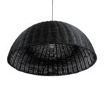 GLOBOSTAR® MONTANA 02384 Boho Κρεμαστό Φωτιστικό Οροφής με Ντουί 1 x E27 AC 220-240V IP20 - Μαύρο - Μ80 x Π80 x Υ40cm - Image 6