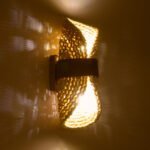 GLOBOSTAR® GUAVA 02385 Boho Φωτιστικό Τοίχου - Απλίκα με Ντουί 2 x G9 AC 220-240V IP20 - Μπεζ & Καφέ - Μ11 x Π13 x Υ30cm - Image 3