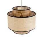 GLOBOSTAR® BRAVADO 02386 Boho Κρεμαστό Φωτιστικό Οροφής με Ντουί 1 x E27 AC 220-240V IP20 - Μπεζ- Μ40 x Π40 x Υ35cm - Image 7