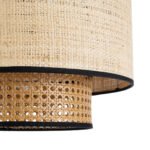 GLOBOSTAR® BRAVADO 02386 Boho Κρεμαστό Φωτιστικό Οροφής με Ντουί 1 x E27 AC 220-240V IP20 - Μπεζ- Μ40 x Π40 x Υ35cm - Image 9