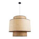 GLOBOSTAR® BRAVADO 02387 Boho Κρεμαστό Φωτιστικό Οροφής με Ντουί 1 x E27 AC 220-240V IP20 - Μπεζ - Μ70 x Π70 x Υ58cm - Image 4