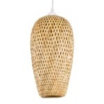 GLOBOSTAR® SAN TROPEZ 00764 Boho Κρεμαστό Φωτιστικό Οροφής με Ντουί 1 x E27 AC 220-240V IP20 - Μπεζ - Μ19 x Π19 x Υ42cm - Image 2