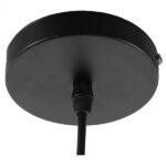 GLOBOSTAR® QUINN 01029 Vintage Κρεμαστό Φωτιστικό Οροφής με Ντουί 1 x E27 AC 220-240V IP20 - Μελί & Μαύρο - Μ26 x Π26 x Υ20cm - Image 10