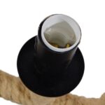 GLOBOSTAR® LINDELL 10001110 Vintage Κρεμαστό Φωτιστικό Οροφής με Ντουί 1 x E14 AC 220-240V IP20 - Μπεζ & Μαύρο - Μ18 x Π18 x Υ33cm - Image 11