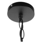 GLOBOSTAR® LINDELL 10001111 Vintage Κρεμαστό Φωτιστικό Οροφής με Ντουί 1 x E14 AC 220-240V IP20 - Μπεζ & Μαύρο - Μ37 x Π2.5 x Υ37cm - Image 8