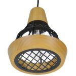 GLOBOSTAR® AKRON 10001133 Μοντέρνο Κρεμαστό Φωτιστικό Οροφής με Ντουί 1 x E27 AC 220-240V IP20 - Μπεζ & Μαύρο - Μ19 x Π19 x Υ22cm - Image 10