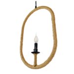 GLOBOSTAR® LINDELL 10001142 Vintage Κρεμαστό Φωτιστικό Οροφής με Ντουί 1 x E14 AC 220-240V IP20 - Μαύρο & Μπεζ - Μ35 x Π10 x Υ53cm - Image 7