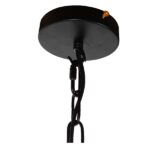 GLOBOSTAR® LINDELL 10001142 Vintage Κρεμαστό Φωτιστικό Οροφής με Ντουί 1 x E14 AC 220-240V IP20 - Μαύρο & Μπεζ - Μ35 x Π10 x Υ53cm - Image 9