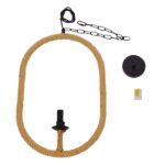 GLOBOSTAR® LINDELL 10001142 Vintage Κρεμαστό Φωτιστικό Οροφής με Ντουί 1 x E14 AC 220-240V IP20 - Μαύρο & Μπεζ - Μ35 x Π10 x Υ53cm - Image 10