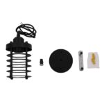 GLOBOSTAR® DARSEY 10001145 Vintage Κρεμαστό Φωτιστικό Οροφής με Ντουί 1 x E27 AC 220-240V IP20 - Μαύρο - Μ10 x Π10 x Υ25cm - Image 11