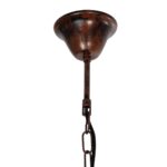 GLOBOSTAR® CAMELOT 10001191 Vintage Κρεμαστό Φωτιστικό Οροφής με Ντουί 6 x E27 AC 220-240V IP20 - Χάλκινο & Μπεζ - Μ95 x Π95 x Υ65cm - Image 12