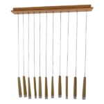 GLOBOSTAR® CALISTA 10001254 Μοντέρνο Κρεμαστό Φωτιστικό Οροφής με Ντουί 11 x G4 AC 220-240V IP20 - Μπεζ - Μ120 x Π8 x Υ33cm - Image 4