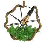 GLOBOSTAR® BRADLEY 10001328 Vintage Κρεμαστό Φωτιστικό Οροφής με Ντουί 1 x E27 AC 220-240V IP20 - Πολύχρωμο - Μ33 x Π33 x Υ33cm - Image 8