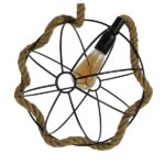 GLOBOSTAR® BRADLEY 10001328 Vintage Κρεμαστό Φωτιστικό Οροφής με Ντουί 1 x E27 AC 220-240V IP20 - Πολύχρωμο - Μ33 x Π33 x Υ33cm - Image 11