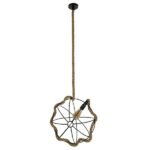 GLOBOSTAR® BRADLEY 10001329 Vintage Κρεμαστό Φωτιστικό Οροφής με Ντουί 1 x E27 AC 220-240V IP20 - Πολύχρωμο - Μ42 x Π42 x Υ42cm - Image 6