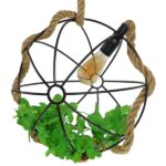 GLOBOSTAR® BRADLEY 10001329 Vintage Κρεμαστό Φωτιστικό Οροφής με Ντουί 1 x E27 AC 220-240V IP20 - Πολύχρωμο - Μ42 x Π42 x Υ42cm - Image 10