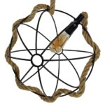 GLOBOSTAR® BRADLEY 10001329 Vintage Κρεμαστό Φωτιστικό Οροφής με Ντουί 1 x E27 AC 220-240V IP20 - Πολύχρωμο - Μ42 x Π42 x Υ42cm - Image 11