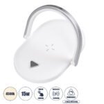 GloboStar® ECLIPSE 76559 Επιτραπέζιο Φωτιστικό Πορτατίφ LED 15W 1200lm 180° AC 220-240V IP20 Φυσικό Λευκό 4500K Dimmable Λευκό Πλαστικό - Μ17 x Π13 x Υ10cm - 2 Xρόνια Εγγύηση - Image 2