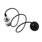 GLOBOSTAR® SUSPENS 115102 Vintage Κρεμαστό Φωτιστικό Οροφής με Ντουί 1 x E27 AC 220-240V IP20 - Ασημί & Μαύρο - Μ6.7 x Π6.7 x Y94.3cm