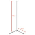 Μοντέρνο Minimal Επιδαπέδιο Μαύρο Φωτιστικό 100cm LED 16 Watt με Ασύρματο Χειριστήριο Αφής 2.4G RF & Dimmer CCT - Ψυχρό - Ημέρας - Θερμό GloboStar ALIEN Design GLOBO-100-10 - Image 2