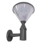 GLOBOSTAR® SOLARTIS 12125 Φωτιστικό Κολωνάκι Κήπου LED 10W 1000lm 180° με Ενσωματωμένο Φωτοβολταϊκό Panel 6V 5W & Επαναφορτιζόμενη Μπαταρία Li-ion 3.2V 6000mAh με Αισθητήρα Ημέρας-Νύχτας Αδιάβροχο IP65 Ψυχρό Λευκό 6000K - Γκρι Ανθρακί - Μ26 x Π26 x Υ37cm - 2 Χρόνια Εγγύηση - Image 3