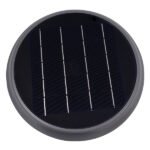 GLOBOSTAR® SOLARTIS 12125 Φωτιστικό Κολωνάκι Κήπου LED 10W 1000lm 180° με Ενσωματωμένο Φωτοβολταϊκό Panel 6V 5W & Επαναφορτιζόμενη Μπαταρία Li-ion 3.2V 6000mAh με Αισθητήρα Ημέρας-Νύχτας Αδιάβροχο IP65 Ψυχρό Λευκό 6000K - Γκρι Ανθρακί - Μ26 x Π26 x Υ37cm - 2 Χρόνια Εγγύηση - Image 7