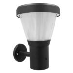 GLOBOSTAR® SOLARTIS 12126 Φωτιστικό Κολωνάκι Κήπου LED 10W 1000lm 180° με Ενσωματωμένο Φωτοβολταϊκό Panel 6V 5W & Επαναφορτιζόμενη Μπαταρία Li-ion 3.2V 6000mAh με Αισθητήρα Ημέρας-Νύχτας Αδιάβροχο IP65 Ψυχρό Λευκό 6000K - Γκρι Ανθρακί - Μ24 x Π32 x Υ28cm - 2 Χρόνια Εγγύηση - Image 2