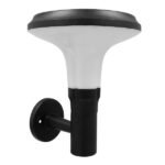 GLOBOSTAR® SOLARTIS 12129 Φωτιστικό Κολωνάκι Κήπου LED 10W 1000lm 180° με Ενσωματωμένο Φωτοβολταϊκό Panel 6V 5W & Επαναφορτιζόμενη Μπαταρία Li-ion 3.2V 6000mAh με Αισθητήρα Ημέρας-Νύχτας Αδιάβροχο IP65 Ψυχρό Λευκό 6000K - Γκρι Ανθρακί - Μ26 x Π33 x Υ28cm - 2 Χρόνια Εγγύηση - Image 2