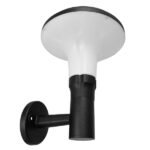 GLOBOSTAR® SOLARTIS 12129 Φωτιστικό Κολωνάκι Κήπου LED 10W 1000lm 180° με Ενσωματωμένο Φωτοβολταϊκό Panel 6V 5W & Επαναφορτιζόμενη Μπαταρία Li-ion 3.2V 6000mAh με Αισθητήρα Ημέρας-Νύχτας Αδιάβροχο IP65 Ψυχρό Λευκό 6000K - Γκρι Ανθρακί - Μ26 x Π33 x Υ28cm - 2 Χρόνια Εγγύηση - Image 3