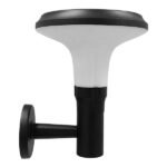 GLOBOSTAR® SOLARTIS 12129 Φωτιστικό Κολωνάκι Κήπου LED 10W 1000lm 180° με Ενσωματωμένο Φωτοβολταϊκό Panel 6V 5W & Επαναφορτιζόμενη Μπαταρία Li-ion 3.2V 6000mAh με Αισθητήρα Ημέρας-Νύχτας Αδιάβροχο IP65 Ψυχρό Λευκό 6000K - Γκρι Ανθρακί - Μ26 x Π33 x Υ28cm - 2 Χρόνια Εγγύηση - Image 4