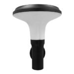 GLOBOSTAR® SOLARTIS 12129 Φωτιστικό Κολωνάκι Κήπου LED 10W 1000lm 180° με Ενσωματωμένο Φωτοβολταϊκό Panel 6V 5W & Επαναφορτιζόμενη Μπαταρία Li-ion 3.2V 6000mAh με Αισθητήρα Ημέρας-Νύχτας Αδιάβροχο IP65 Ψυχρό Λευκό 6000K - Γκρι Ανθρακί - Μ26 x Π33 x Υ28cm - 2 Χρόνια Εγγύηση - Image 5