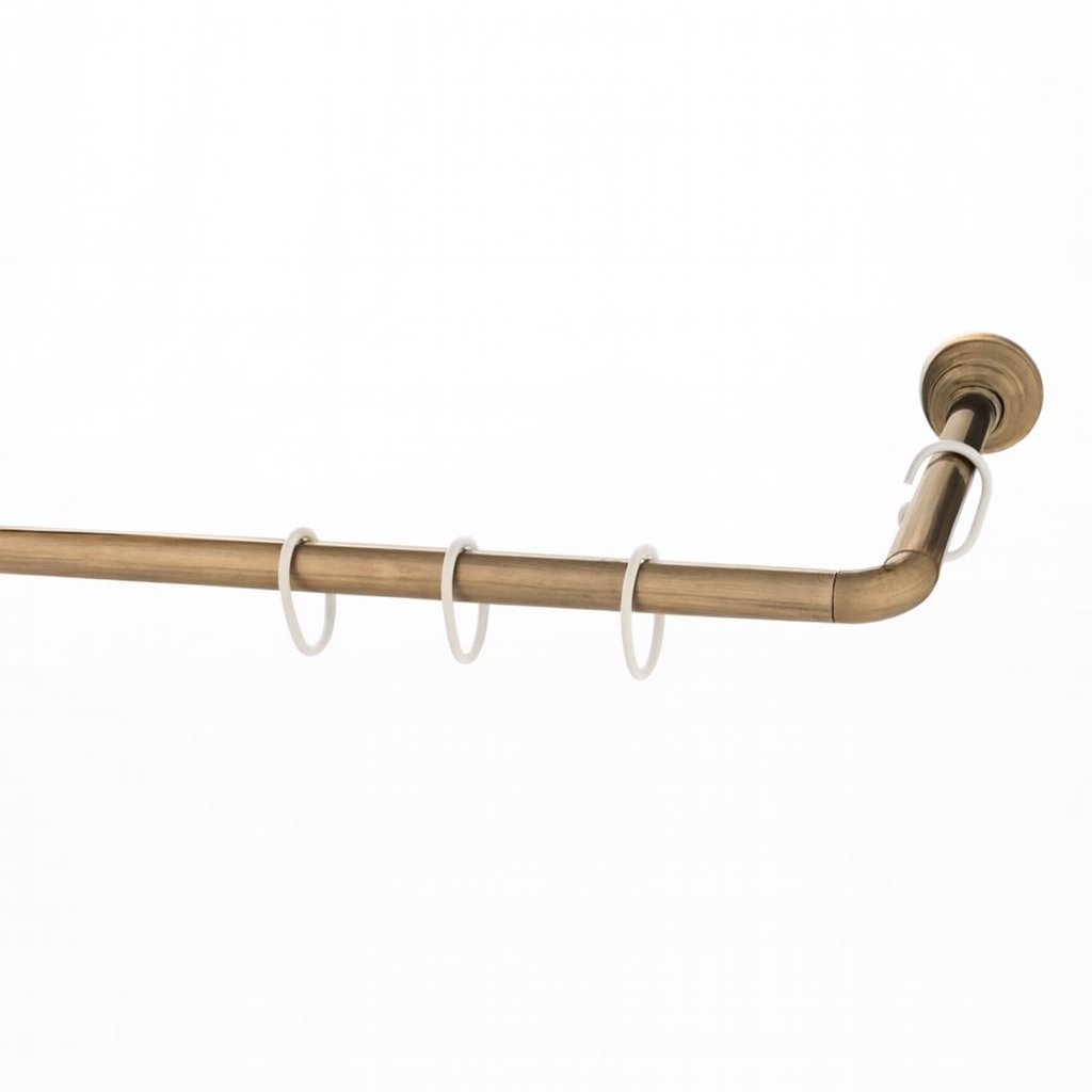 1270αντικέ Γωνιακός Βραχίονας Ντους 90x90cm GREKON No1270, Αντικέ - Image 1