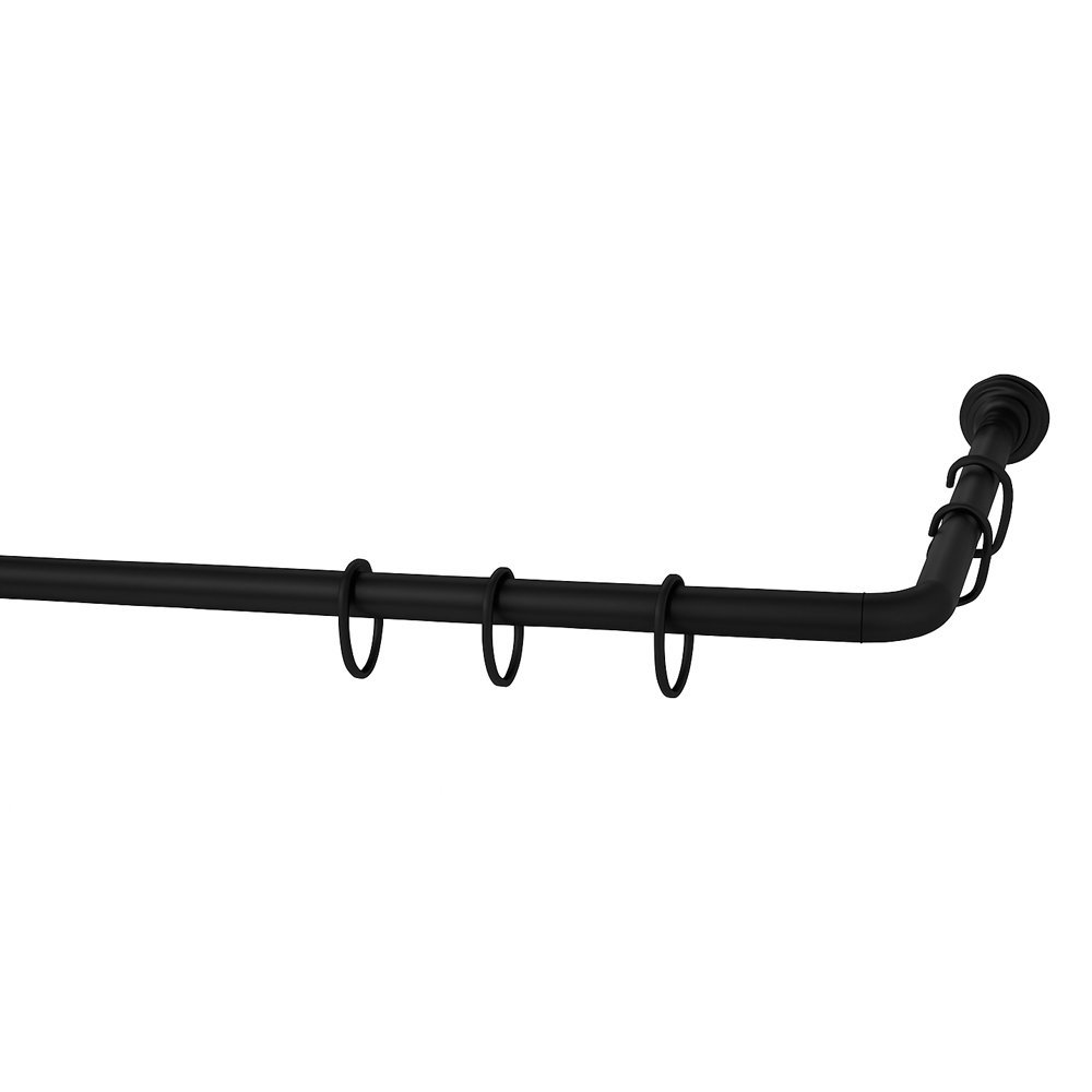 1270μαυρο Γωνιακός Βραχίονας Ντους 90x90cm GREKON No1270,Μαύρος - Image 1