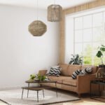 GLOBOSTAR® CAYMAN 00522 Boho Κρεμαστό Φωτιστικό Οροφής με Ντουί 1 x E27 AC 220-240V IP20 - Μπεζ - Μ40 x Π40 x Υ30cm - Image 11