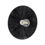 GLOBOSTAR® COLOMBO 02279 Boho Φωτιστικό Τοίχου - Απλίκα με Ντουί 1 x E27 AC 220-240V IP20 - Μαύρο - Μ40 x Π40 x Υ9cm - Image 2