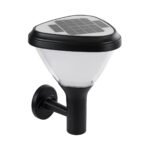 GLOBOSTAR® NATURE 90526 Φωτιστικό Κολωνάκι Κήπου LED 10W 330lm 120° με Ενσωματωμένο Φωτοβολταϊκό Panel 6V 2W & Επαναφορτιζόμενη Μπαταρία Li-ion 3.2V 1800mAh με Αισθητήρα Ημέρας-Νύχτας Αδιάβροχο IP65 Ψυχρό Λευκό 6000K - Γκρι Ανθρακί - Μ26 x Π29 x Υ36cm - 2 Χρόνια Εγγύηση - Image 2