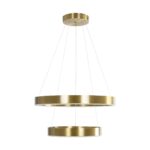 kelvo® VENOM 61187-DECO Μοντέρνο Κρεμαστό Φωτιστικό Οροφής LED 75W 8818lm 120° AC 220-240V IP20 Ρυθμιζόμενο Λευκό CCT με Χειριστήριο από 2700K έως 6000K Dimmable - Lumileds SMD Chip - Χρυσό Βούρτσας - Μ60 x Π60 x Υ40cm - 3 Χρόνια Εγγύηση - Image 7