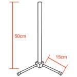 Μοντέρνο Minimal Επιτραπέζιο Μαύρο Φωτιστικό 50cm LED 8 Watt με Ασύρματο Χειριστήριο Αφής 2.4G RF & Dimmer CCT - Ψυχρό - Ημέρας - Θερμό GloboStar ALIEN Design GLOBO-50-10 - Image 2