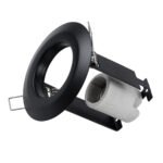 GLOBOSTAR® ALIBA 77841 Χωνευτή Βάση για Σποτ R50 με Ντουί E14 IP20 - Μαύρο Ματ - Μ9.2 x Π9.2 x Υ9.5cm / Q7cm