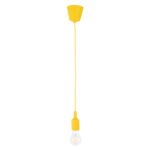 GLOBOSTAR® CABLITO 61555 Μοντέρνο Κρεμαστό Φωτιστικό Οροφής με Ντουί 1 x E27 AC 220-240V IP20 - Κίτρινο - Μ4 x Π4 x Υ110cm - Image 2