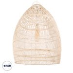 GLOBOSTAR® MALIBU 01811 Boho Κρεμαστό Φωτιστικό Οροφής με Ντουί 1 x E27 AC 220-240V IP20 - Μπεζ - Μ76 x Π76 x Υ100cm - Image 2