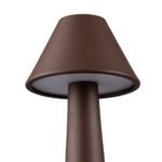 GloboStar® MOLLY 76519 Επαναφορτιζόμενο Επιτραπέζιο Φωτιστικό Πορτατίφ LED 1.5W 105lm 120° DC 5V IP44 Θερμό Λευκό 2700K Dimmable Καφέ Αλουμίνιο - Μ10 x Π10 x Υ23cm - 2 Xρόνια Εγγύηση - Image 8