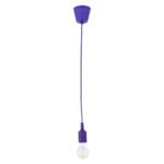 GLOBOSTAR® CABLITO 61560 Μοντέρνο Κρεμαστό Φωτιστικό Οροφής με Ντουί 1 x E27 AC 220-240V IP20 - Μωβ - Μ4 x Π4 x Υ110cm