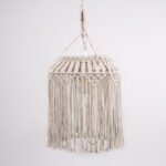 GLOBOSTAR® ALGERIA 36202 Μοντέρνο Κρεμαστό Φωτιστικό Οροφής με Ντουί 1 x E27 AC 220-240V IP20 - Μπεζ - Μ40 x Π40 x Υ50cm - Image 5