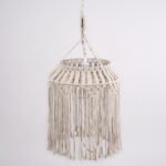 GLOBOSTAR® ALGERIA 36202 Μοντέρνο Κρεμαστό Φωτιστικό Οροφής με Ντουί 1 x E27 AC 220-240V IP20 - Μπεζ - Μ40 x Π40 x Υ50cm - Image 6