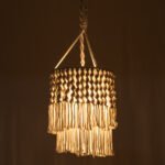 GLOBOSTAR® ALGERIA 36204 Boho Κρεμαστό Φωτιστικό Οροφής με Ντουί 1 x E27 AC 220-240V IP20 - Μπεζ - Μ30 x Π30 x Υ40cm - Image 3