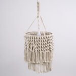 GLOBOSTAR® ALGERIA 36204 Boho Κρεμαστό Φωτιστικό Οροφής με Ντουί 1 x E27 AC 220-240V IP20 - Μπεζ - Μ30 x Π30 x Υ40cm - Image 6